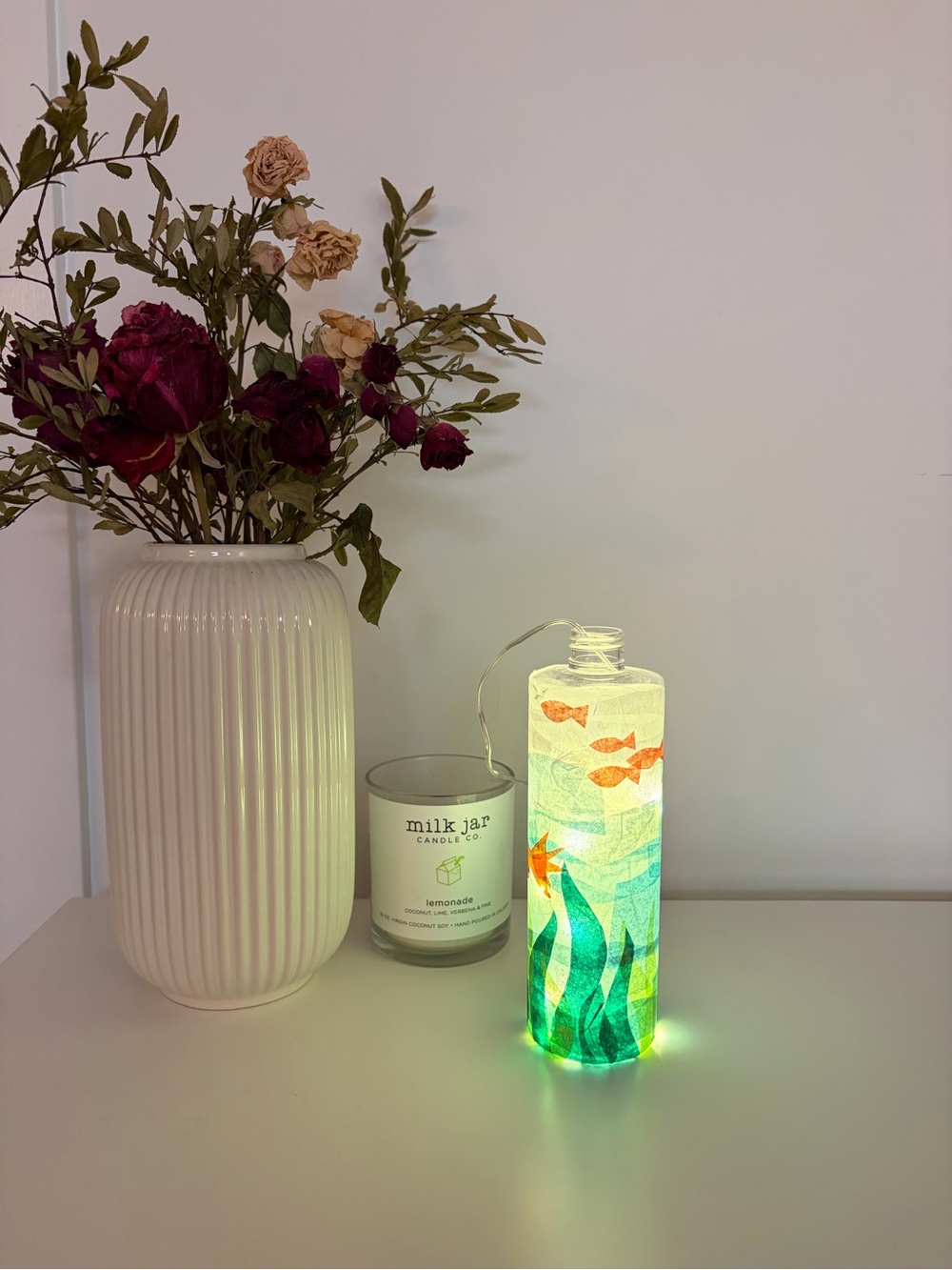 LED Decorative Bottle Lamp with Underwater Design